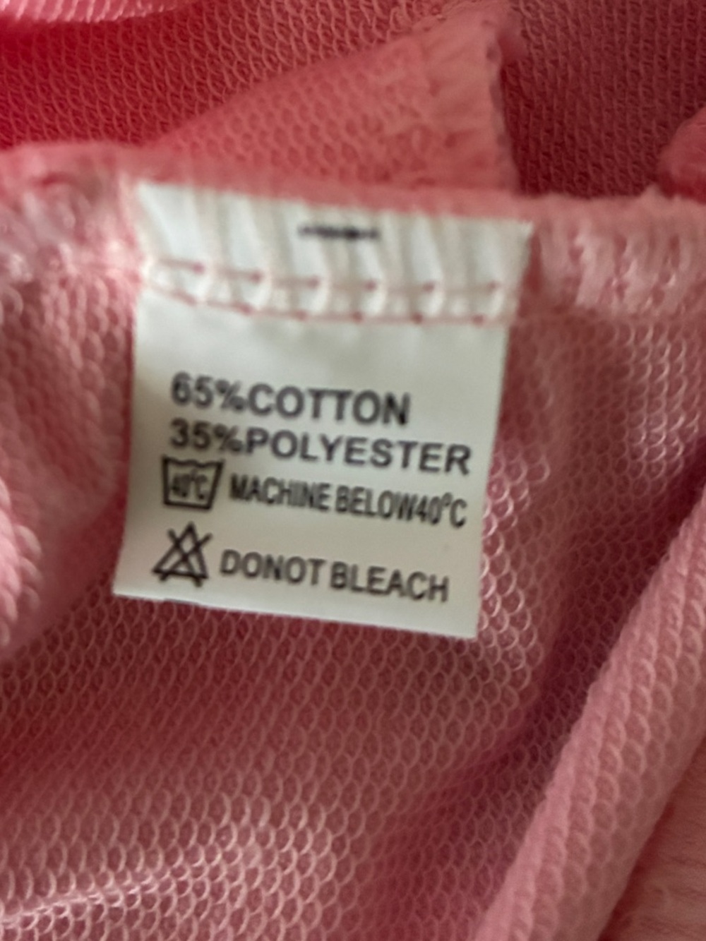 Baby Pink Coquette Balletcore Soft Girl Preppy Sweatshirt With Pockets Size S - Picture 8 of 8